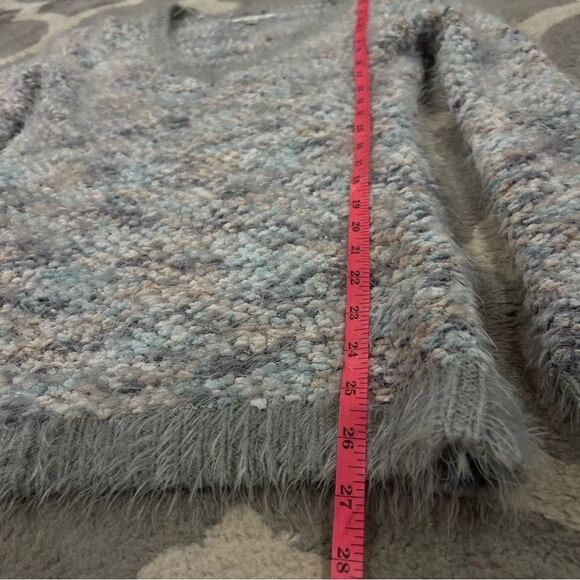 Lauren Conrad multi color metallic fuzzy sweater- fits up to M - Picture 7 of 7